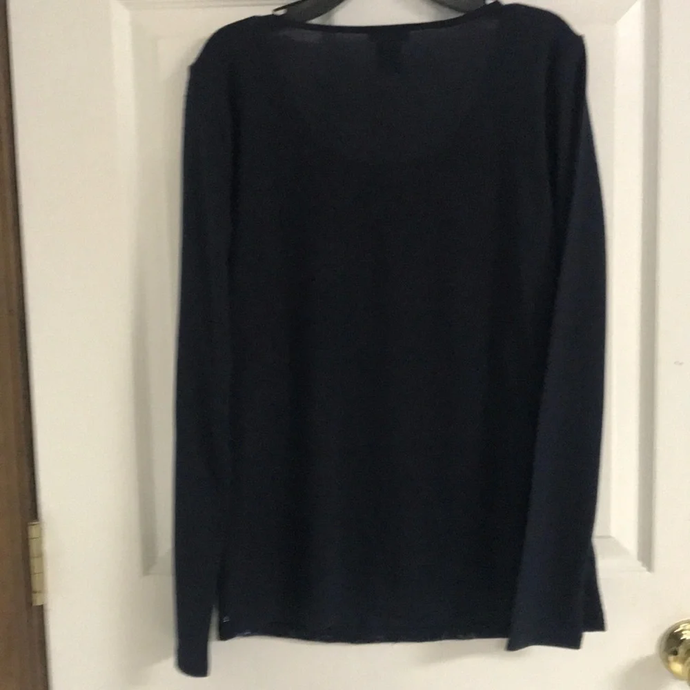 Ann Taylor Factory  NavySequence Shirt  small - Picture 6 of 6
